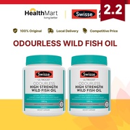 [SG l Bundle of 2] Swisse Odourless High Strength Wild Fish Oil 1500mg, 400 Capsules