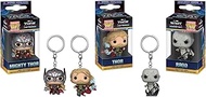 Funko Pop Thor Love and Thunder Mighty Thor, Thor and Gorr Pop Keychain Pack of 3
