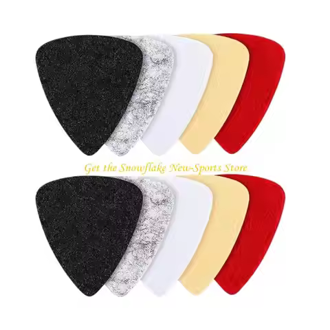 E56D 10 Pack Felt Ukulele Picks Felt Texture Professional Guitar Picks for Authentic Mellow Sound Uk