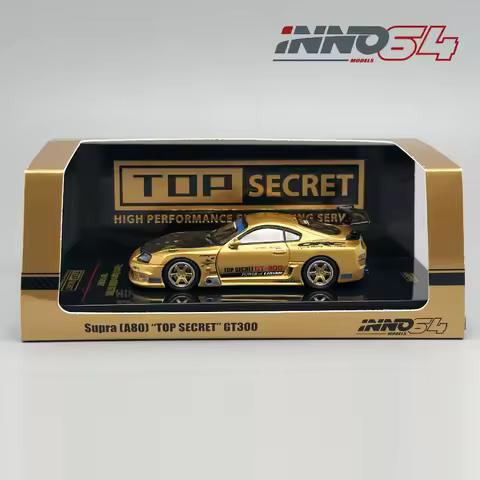 INNO 1:64 TOP SECRET SUPRA A80 GT300 alloy car model