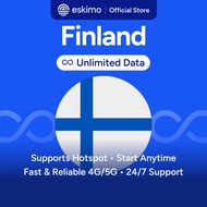 Eskimo Finland Unlimited eSIM 1-30 Days | 24/7 Customer Support | How to Redeem in Description