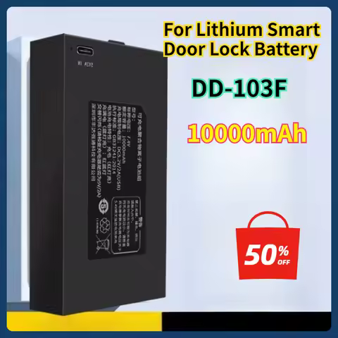 7.4V 10000mAh Lithium Smart Door Lock Battery for QULE DD-103F C+C-P-P+