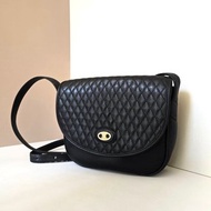 絕版中古包 Celine黑色凱旋門馬鞍包 皮革包 單肩包 側背包 斜背