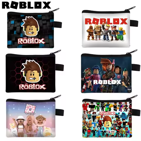 New Roblox Coin Purse Wallet Kawaii Game Cartoon Anime Portable Money Coin Storage Bag Cute Mini Car