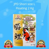 JPD Shori size L floating 2 kg pelet ikan koi import Jepang
