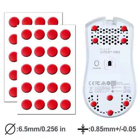 X-Raypad Obsidian Control DIY Universal Dots Mouse Skates Universal Diameter 6.5mm PTFE Dots for Clo