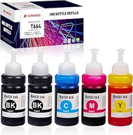 T664 Ink Replacement for Printer Ink Refill Ink Epson 664 Ink Compatible with Epson EcoTank ET-2500 