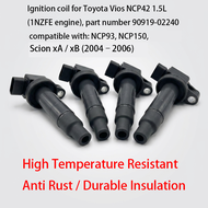 Ignition Coil 90919-02240 for Toyota Vios Yaris Prius Scion xA xB 1NZ-FE 2NZ-FE 1.5L 1.3L Gegelung P