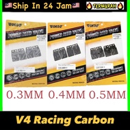 OKO V4 Racing Carbon Reed Valve Plate 0.3/0.4/0.5mm RXZ/Y125Z RXZ135 Y125ZR 125Z 125ZR LIDAH ASSY PL