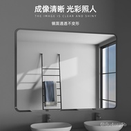 Affordable Luxury Style Toilet Mirror Punch-Free Wall Self-Adhesive Bathroom Mirror Wall-Mounted Toilet Cosmetic Mirror