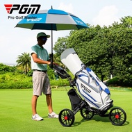 PGM QC007 Three Wheel Foldable Golf Cart Golf Cart with Seat Ice Bag Umbrella Frame