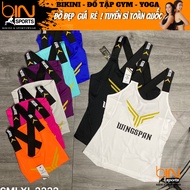 Women's gym yoga pickleball poly elastic tank top v2 BINSPORTS A159