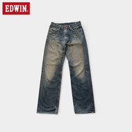 กางเกงยีนส์มือสอง Edwin 505z ริมแดง ป้ายส้ม Made in Japan🇯🇵 เอว 32 ยาว 45 ปลาย 9 สภาพดี ไม่มีตำหนิ