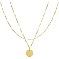 14K Gold Plated Necklace Set 2XUG