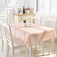 【Wilber】ผ้าปูโต๊ะ ผ้าลายสก็อตลายตาราง ผ้าปูโต๊ะ ผ้าปูโต๊ะกันน้ำ กันลื่น PEVA