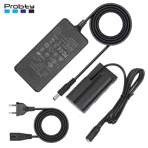 NP F550 NP-F550 Dummy Battery AC Power Adapter Kit for Sony F550/770/570 NP-F970 Led Light and Feelw