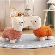 Super Cute Alpaca Animal Chair Cartoon For Living Room Shoe Changing Children's Lounge Gift