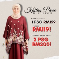 KAFTAN PARIO - 1 PASANG RM119, baju raya kaftan, kain instant pario, baju raya 2023, trend baju raya