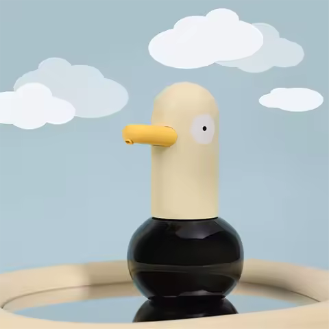 ABQR Automatic Induction Foam Soap Dispenser Contactless Duck Shape Soap Dispenser 400ml,High-Precis