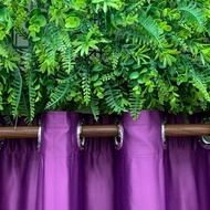 G9 - Curtain Blackout Modern Siap Jahit Langsir ,Langsir RAYA Kain Tebal (Eyelet  Ring ) Warna Ungu  Colour Purple