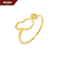 Top Cash Jewellery 916 Gold Gourd and Ancient Coin Ring