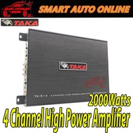 TAKA Car Power Amp 2000Watts 4-CH Channel