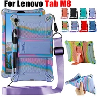 Tablet Case For Lenovo Tab M8/TabM8 HD FHD (2nd Gen) (3rd Gen),Super Soft Silicone Stand Cover with 