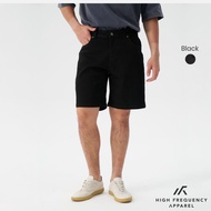 HFA Mens Black Denim Shorts