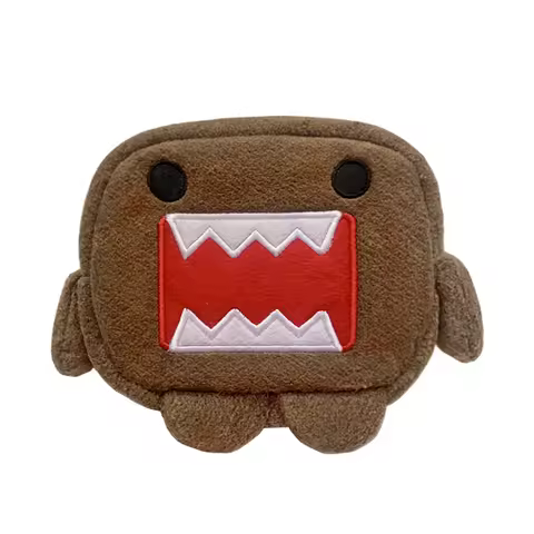 Domo Kun Plush Multi Storage Bag Makeup Organizer Pouch Kawaii Cute Coin Purse Wallet Cosmetic Bags