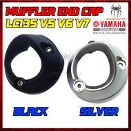 MUFFLER END CAP LC135 NEW V5 V6 V7 MATT BLACK [ 55C ]