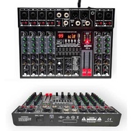 mixer 6 channel มิกเซอร์ 6 ช่อง 99 dspปรับเสียง ออดิโออินเตอร์เฟสและมิกเซอร์ mixer เครื่องเสียง มีบลูทูธ Bluetooth USB EQ EFF 99dsp 24Bit รุ่น AONE AX6