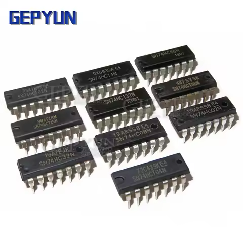 100PCS 74series SN74HC14N SN74HC86N SN74HC08N SN74HC32N SN74HC02N SN74HC595N SN74HC00N SN74HC164N SN