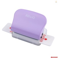 KW-trio 6-Hole Paper Punch Handheld Metal Hole Puncher 5 Sheet Capacity 6mm for A4 A5 B5 Notebook Scrapbook Diary Planner