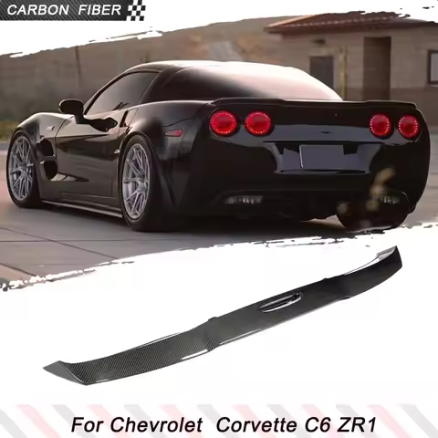 Carbon Fiber Car Rear Trunk Racing Lip Spoiler For Chevrolet Corvette C6 ZR1 2005-2013 Car Rear Trun