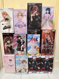 五等分的花嫁，約會大作戰，東京喰種，百變小櫻，bleach ，涼宮春日的憂鬱，DAN DA DAN，膽大黨，青春豬頭少年，萊莎的鍊金工房，學園偶像大師，偶像大師灰姑娘，佐藤心，紫雲清夏，中野三玖，木之