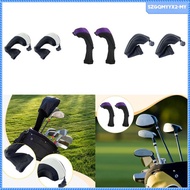 [SzgqmyyxcbMY] 2Pcs Golf Hybrid Club Head Covers Golf Cue Protect Golfer Gift Premium Accessories Go