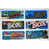 I LOVE BICOL RECTANGLE DESIGN RUBBER REF MAGNET