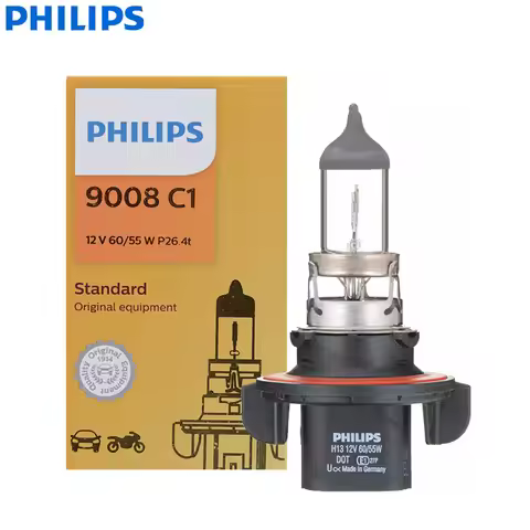 Philips Vision 9008 H13 12V 60/55W +30% Bright Original Lamp Car Halogen Headlight Standard Auto Hig