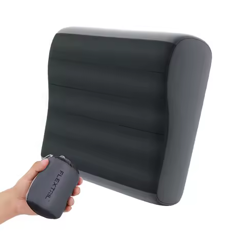 FLEXTAIL Inflatable Camping Pillow, Ergonomic Pillow for Travel and Home, Lightweight and Washable, 