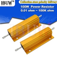 100W 0.01 ~ 10R Aluminum Power Metal Shell Case Wirewound Resistor 0.1 0.5 1 1.5 2 6 8 10R ohm RX24 