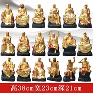 Large Arhat Buddha Statue Enshrine the Eighteen Disciples of the Buddha For Home Golden Yield Tiger
