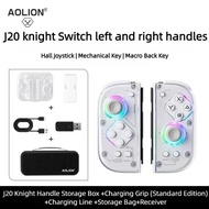 Ao New j20 For Switch 2 RGB Wireless Knight Left and Right Controller Hall Joystick Gamepad For Swit