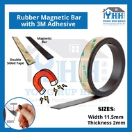 [METER] 208 Self Adhesive Flexible Magnetic Bar Strip Tape Roll w 3M Double Side Tape Magnet Tape Ja