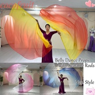COCOFRUIT Belly Dance Accessories Props, Dance Party Scalable Rods Semi-circular Flags,  Lightweight