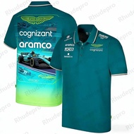 Aston Martin Polo Shirt Racing Team Lance Stroll 18 Training Quick Dry Motorcycle Jersey Fernando Al