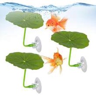 3pcs Aquarium Decorations, Beta Fish Leaf Hammock, Soft Plastic Aquatic Plants, Practical Resting & 