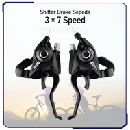 Bicycle Gear Shifter Brake 3 and 7 Speed 2 PCS