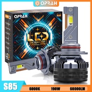 ✅Oprah S85 ไฟหน้า Led กำลังสูง,หลอดไฟ Led 190W H4 H7 LED Canbus 80000LM ไฟหน้ารถ LED H1 H8 Led H11 H16 9005 Hb3 Hb4 9012 หลอดไฟ Led 1คู่