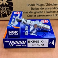 [Captain Fleet] NGK BKR6EIX-11 4272 Spark Plug BKR6EIX 11 BKR6EIX11 General Agent Made In Japan