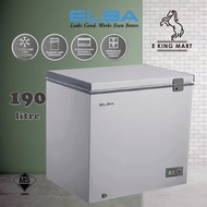 ELBA Chest Freezer BIG 190 Litres ARTICO EF-E1915(GR) Freezer Peti Sejuk Beku Ais Fridge